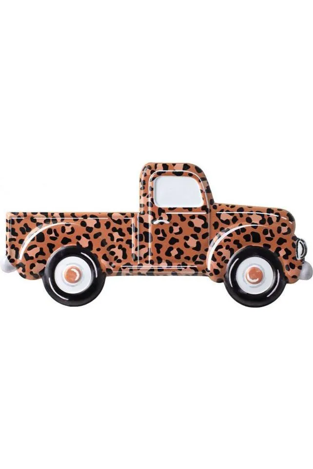 12" Metal Embossed Truck: Leopard Spots
