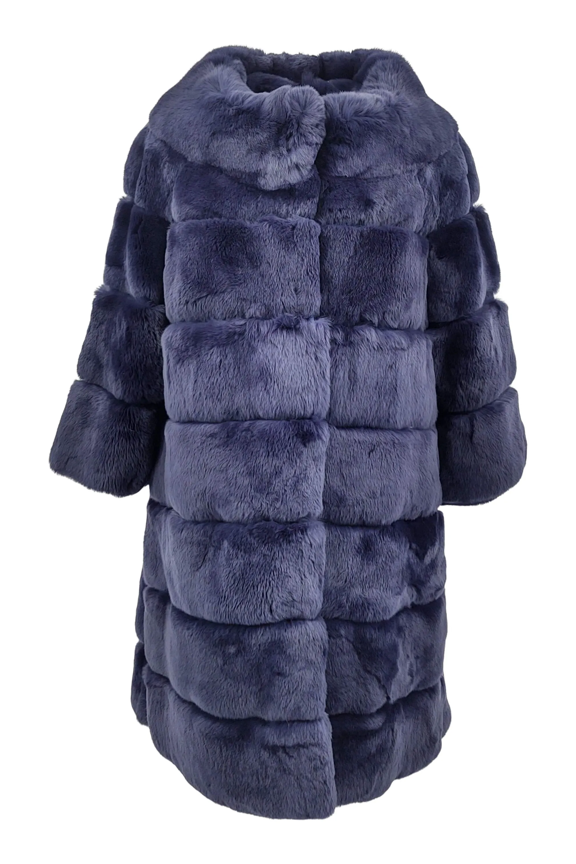 20156A, 75 cm. - Rex - Women - Navy / Rex Kanin Pels - Levinsky - Kvinde