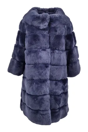 20156A, 75 cm. - Rex - Women - Navy / Rex Kanin Pels - Levinsky - Kvinde