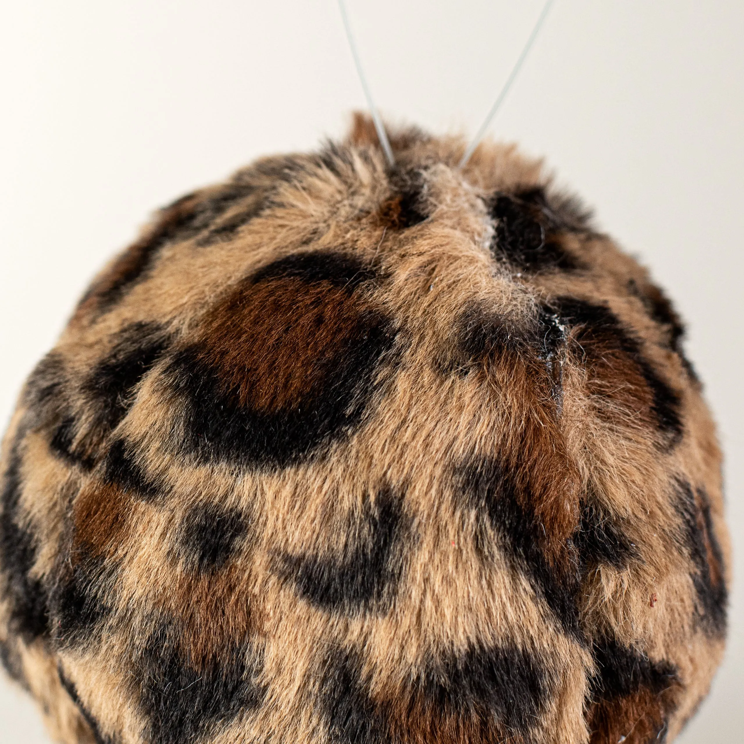 4.5" Cheetah Fur Ball Ornament
