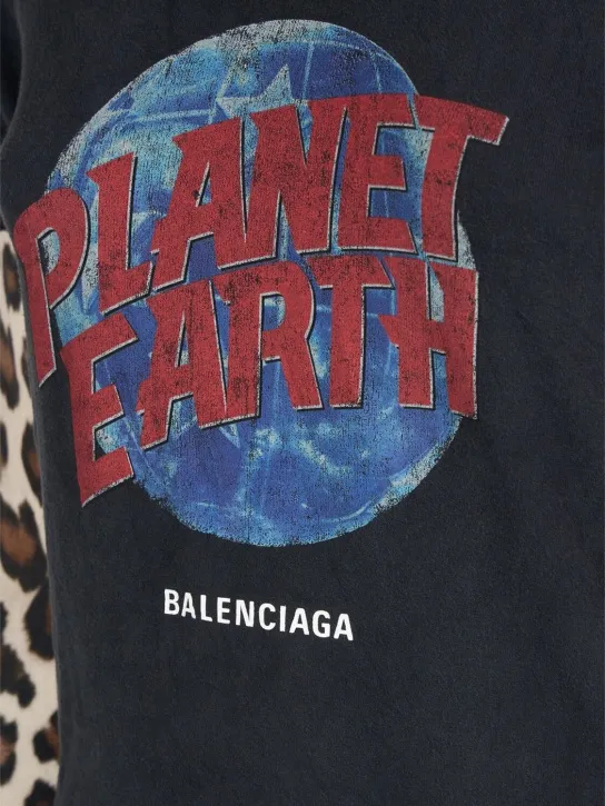 Balenciaga   Planet Earth double sleeve t-shirt 