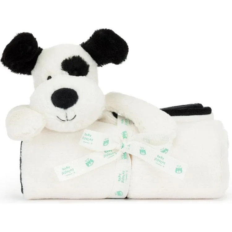 Bashful Black & Cream Puppy Blankie