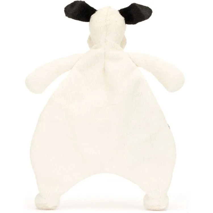 Bashful Black & Cream Puppy Comforter