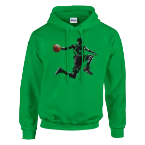 Basketball Player Mid-Air Motion - Classic Unisex Pullover Hoodie | Gildan® 18500