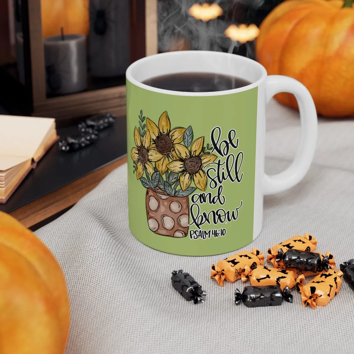 Be Still And Know Flowers 11oz Mug