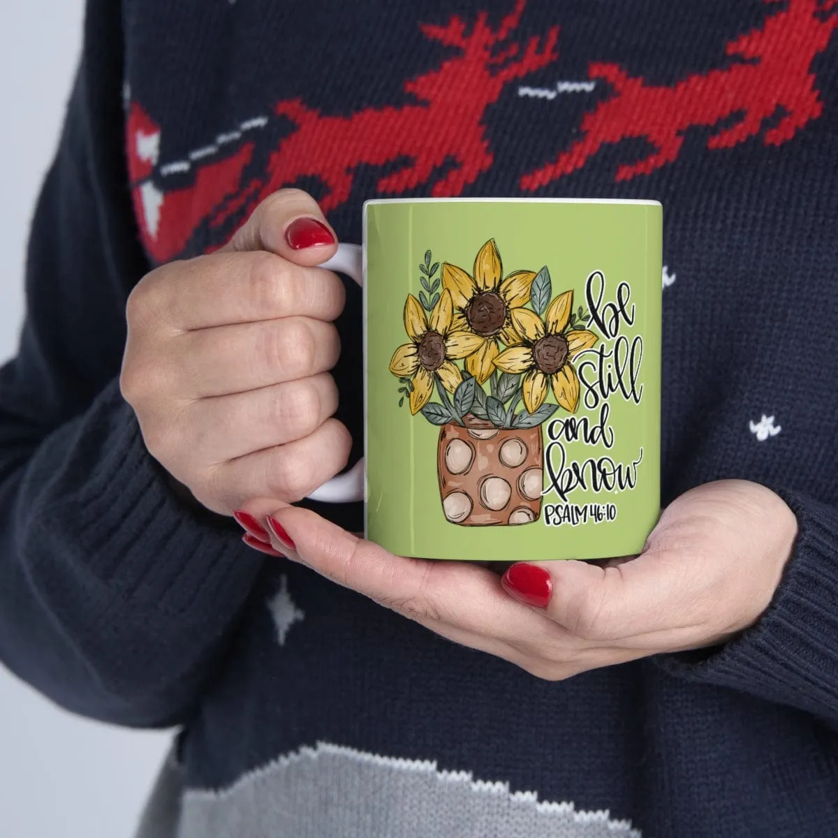 Be Still And Know Flowers 11oz Mug