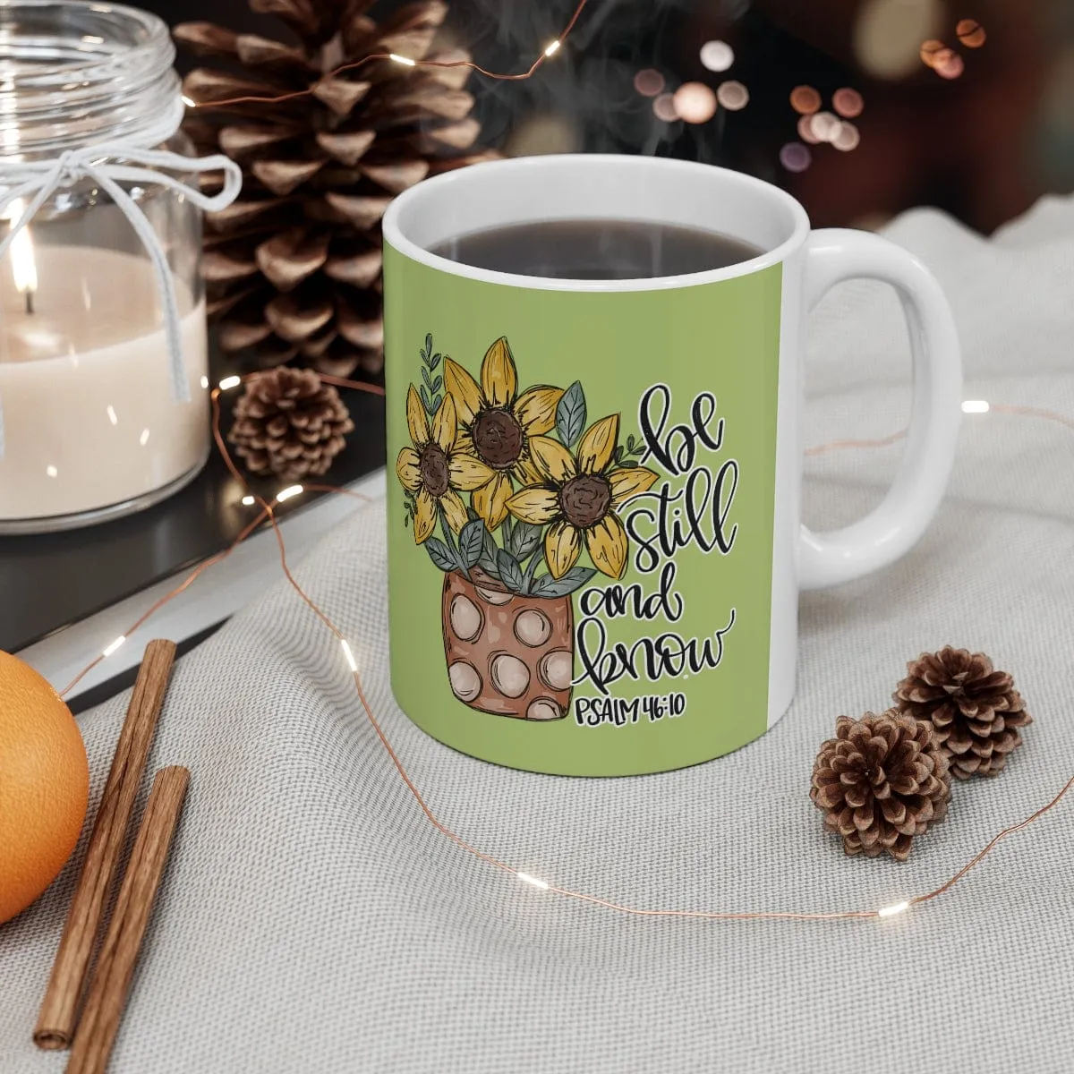 Be Still And Know Flowers 11oz Mug