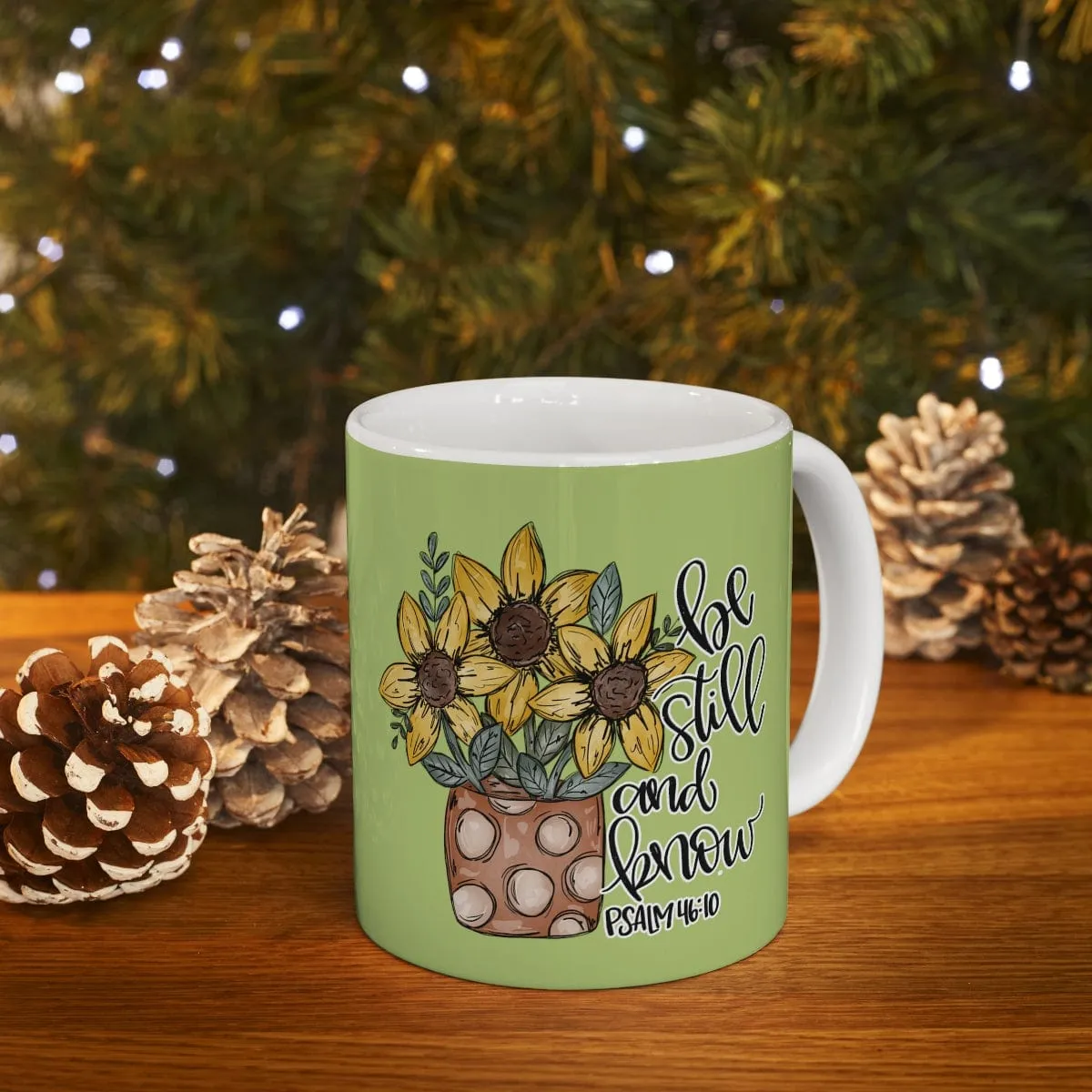 Be Still And Know Flowers 11oz Mug