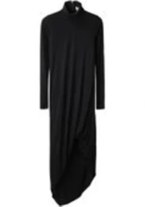 Belted Turtleneck Dress