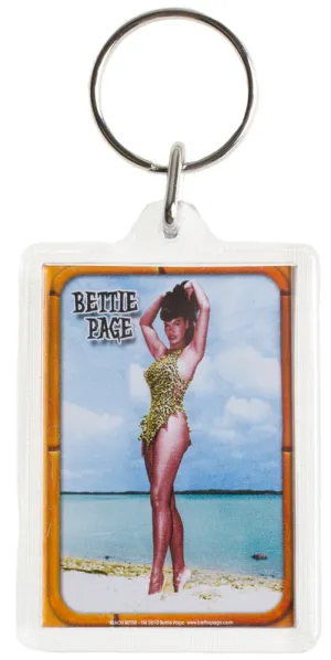 BETTIE PAGE BEACH KEYCHAIN