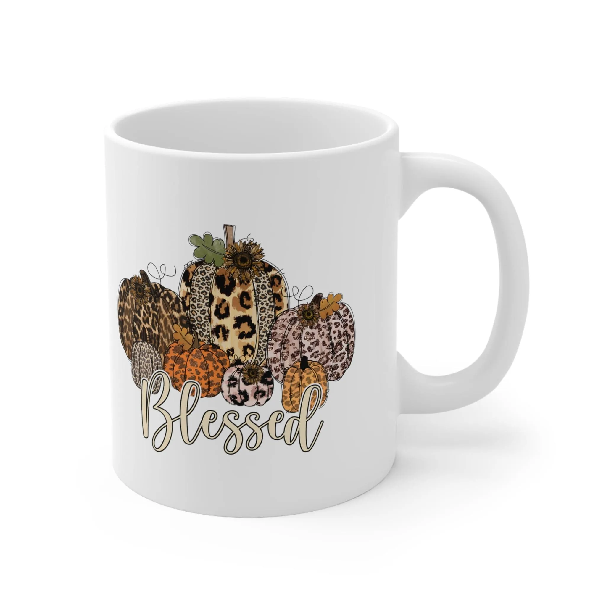 Blessed Leopard Pumpkin 11oz Mug
