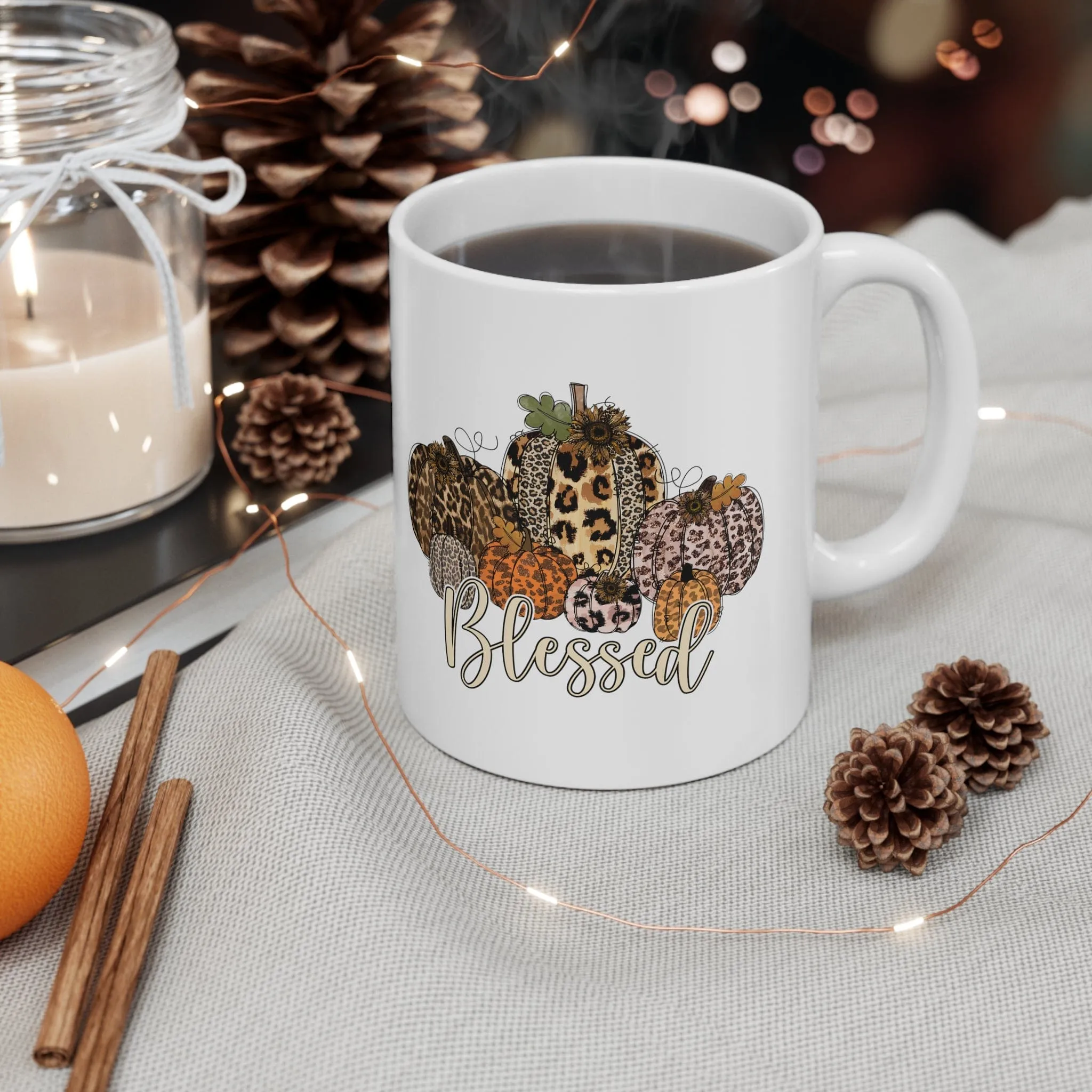 Blessed Leopard Pumpkin 11oz Mug