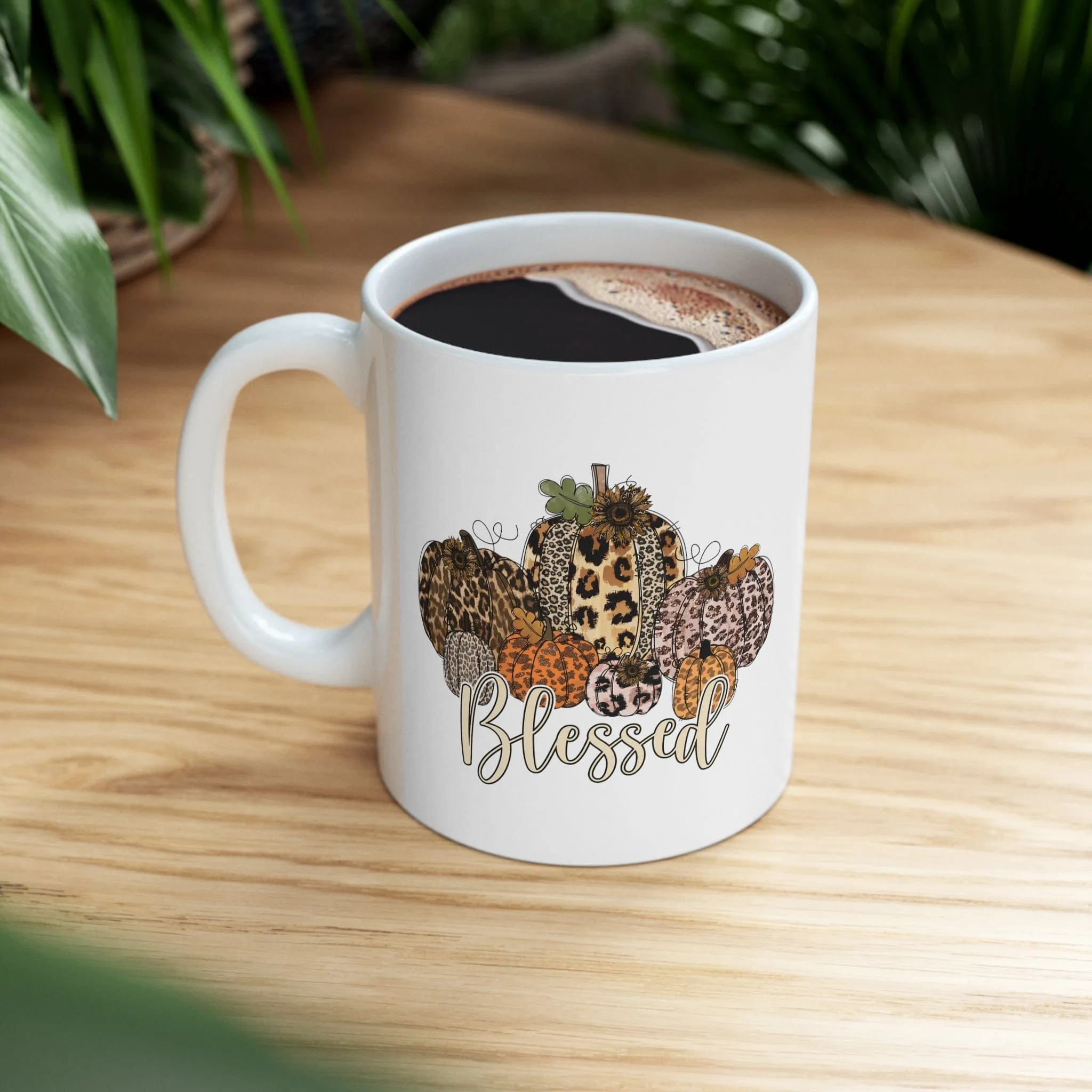 Blessed Leopard Pumpkin 11oz Mug
