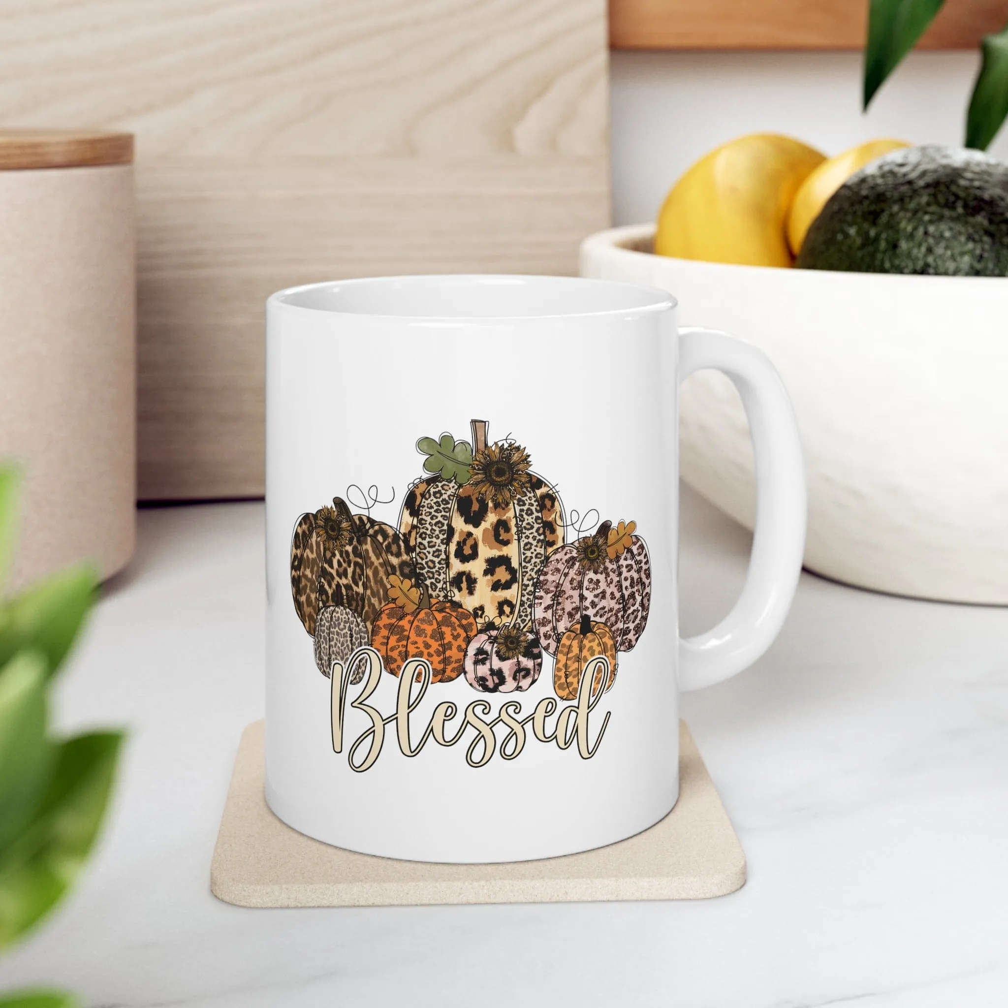 Blessed Leopard Pumpkin 11oz Mug