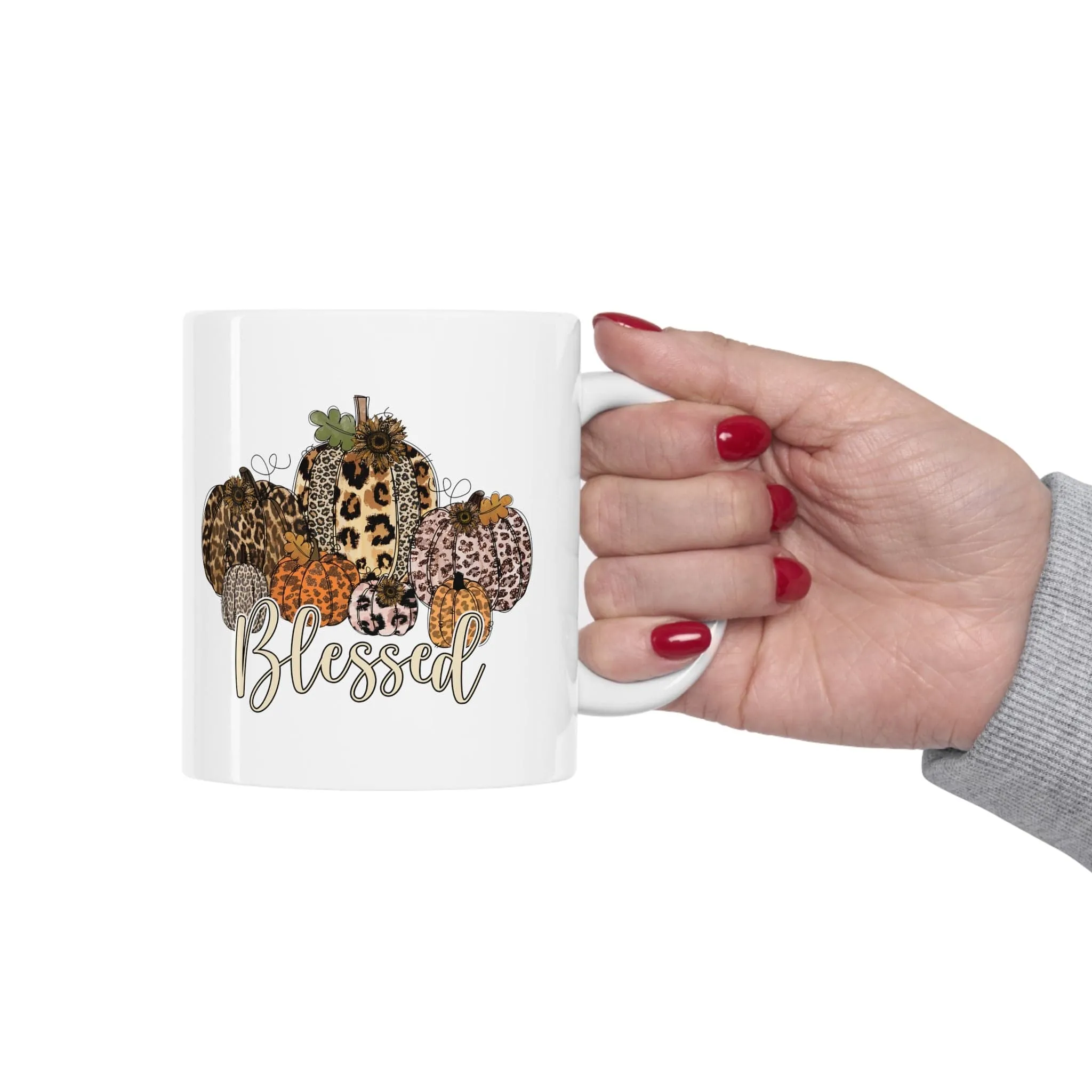 Blessed Leopard Pumpkin 11oz Mug