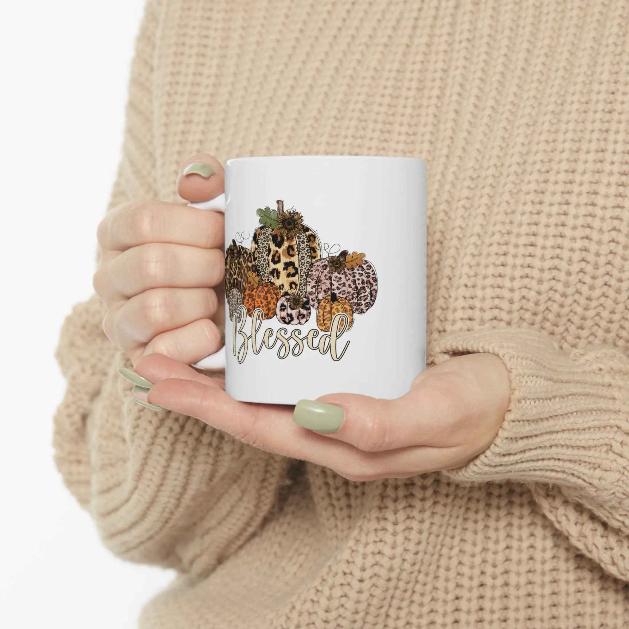 Blessed Leopard Pumpkin 11oz Mug