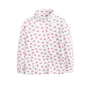 Cherry Printed Turtleneck