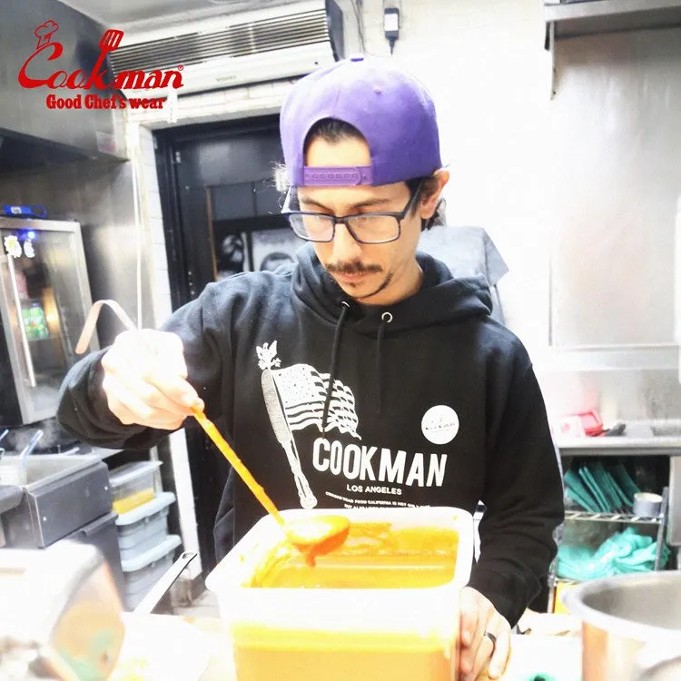 Cookman Pullover Hoodie - Flag : Black