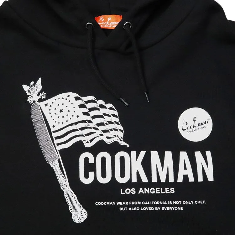 Cookman Pullover Hoodie - Flag : Black