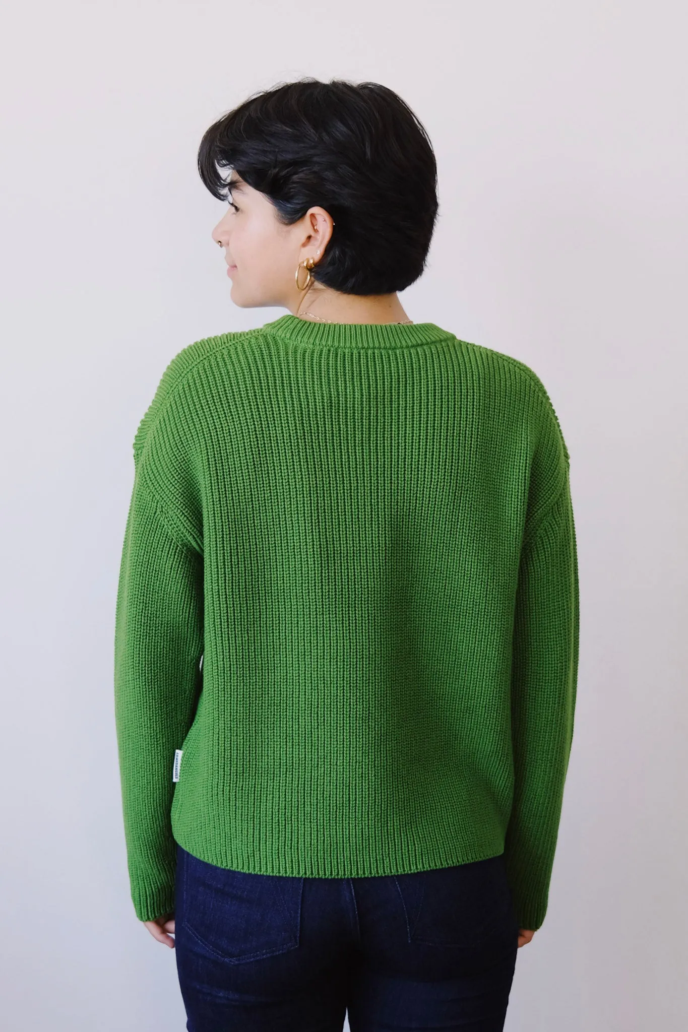 cotton sweater - nuriaas - ivy green