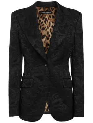 Dolce&amp;Gabbana   Floral jacquard blazer 