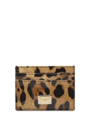 Dolce&amp;Gabbana   Printed leather card holder 