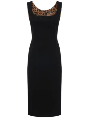 Dolce&amp;Gabbana   Stretch wool cady tubino midi dress 