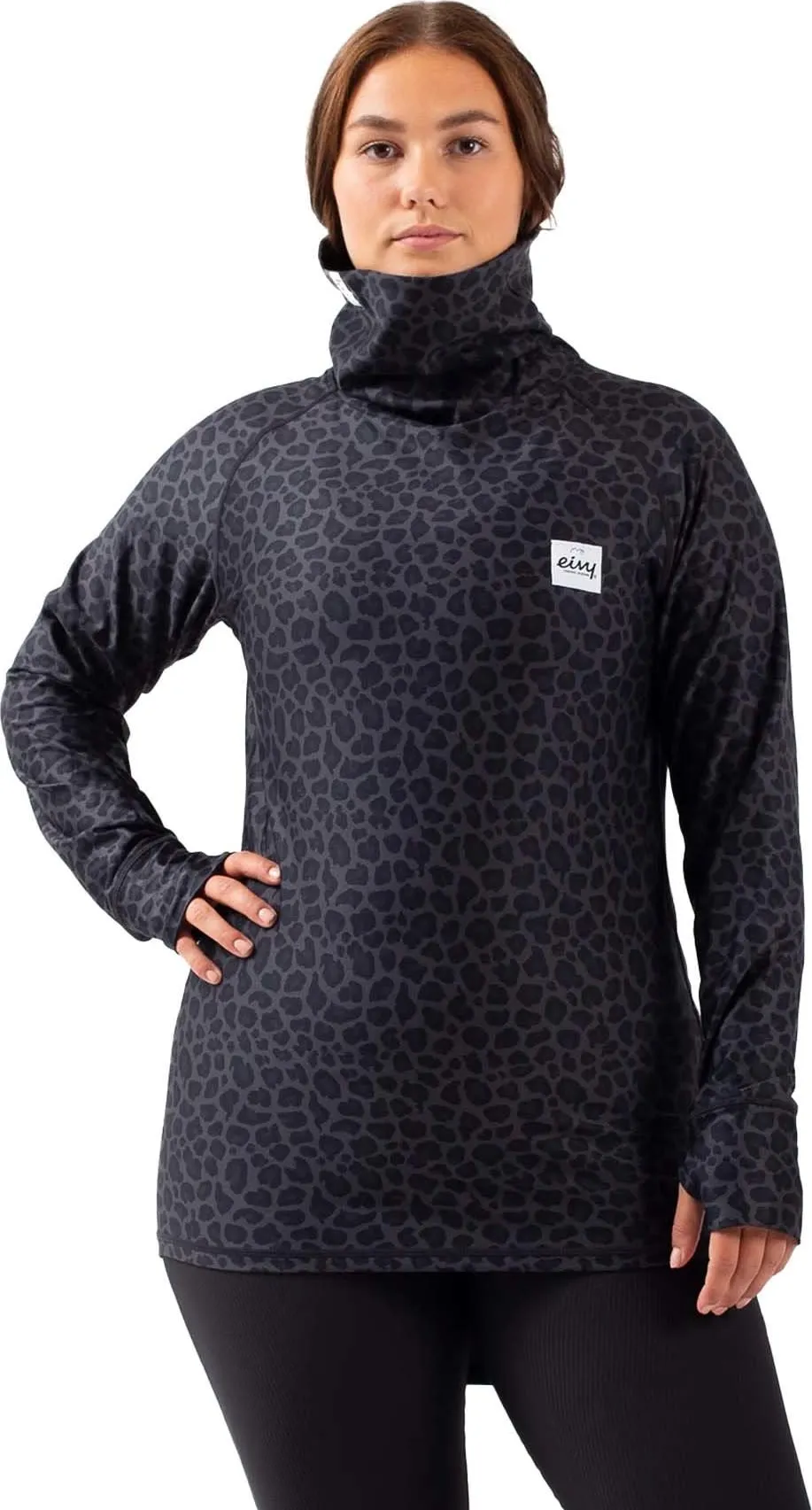 Eivy Women&#x27;s Icecold Top Black Leopard | Buy Eivy Women&#x27;s Icecold Top Black Leopard here | Outnorth