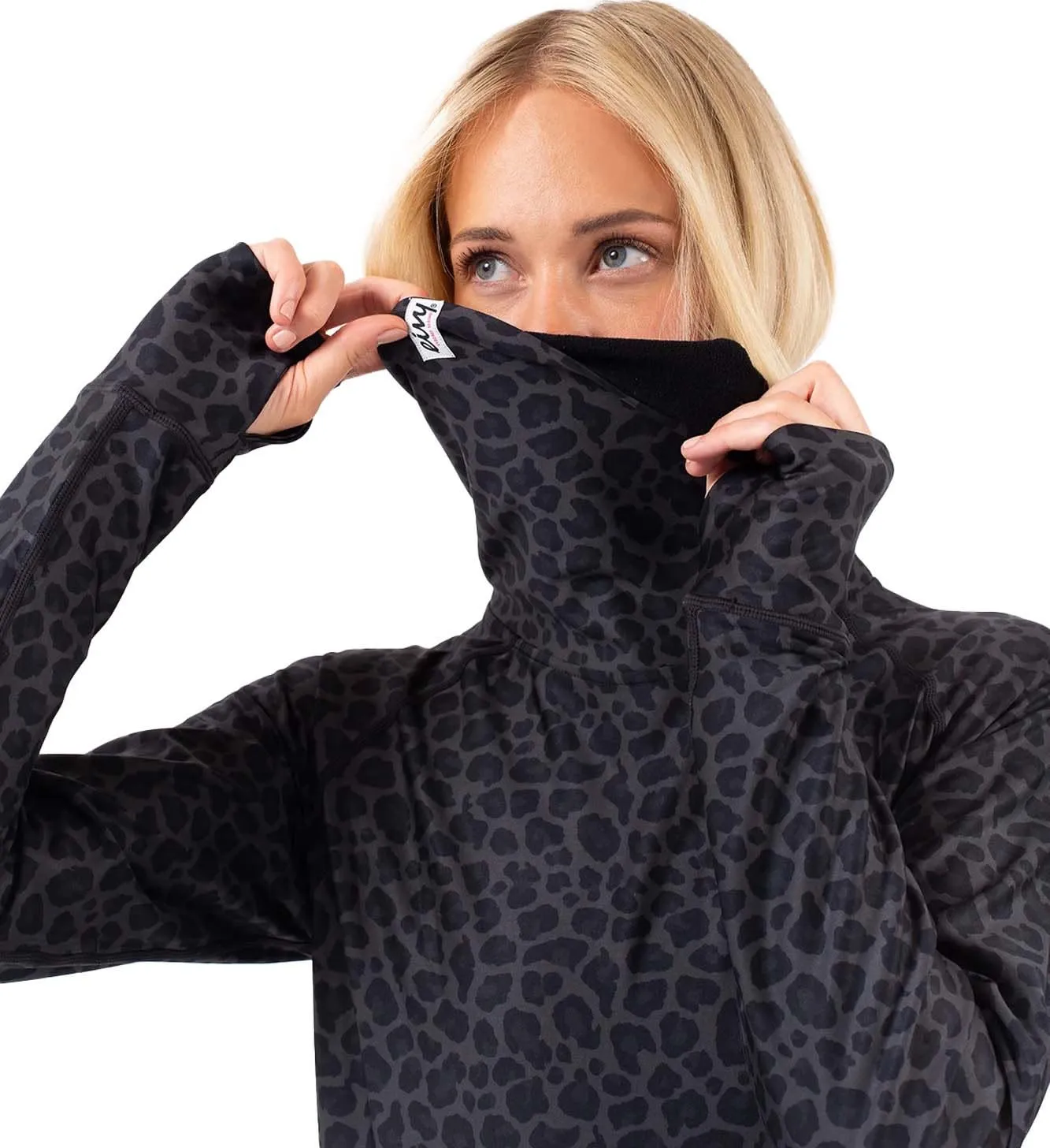 Eivy Women&#x27;s Icecold Top Black Leopard | Buy Eivy Women&#x27;s Icecold Top Black Leopard here | Outnorth