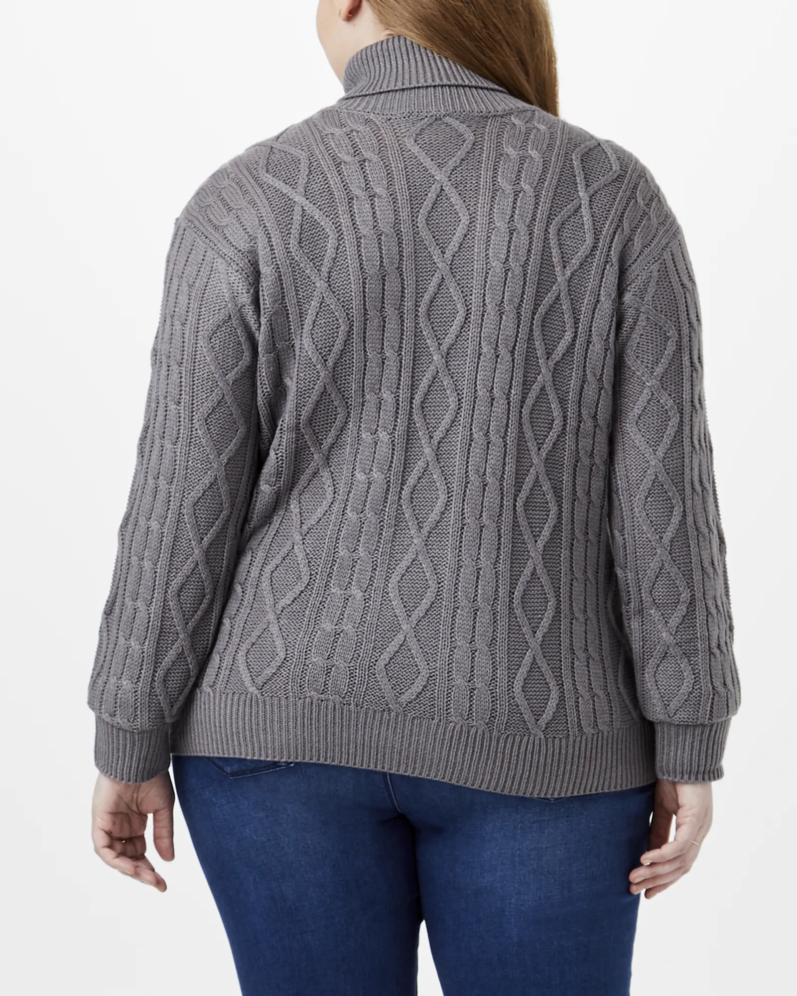 Elaine Turtleneck Sweater | Charcoal Grey