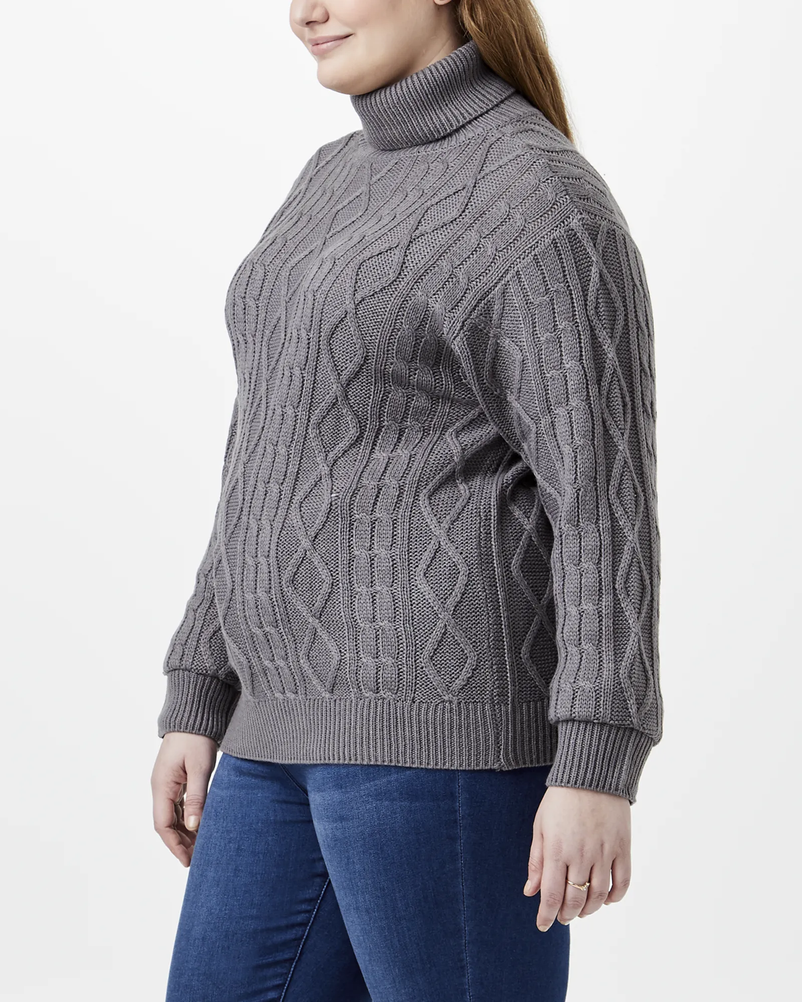 Elaine Turtleneck Sweater | Charcoal Grey