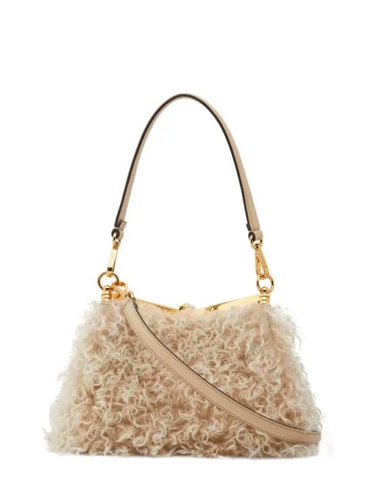 Etro   Small Vela faux fur shoulder bag 