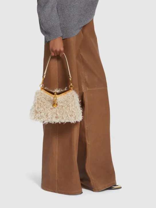 Etro   Small Vela faux fur shoulder bag 