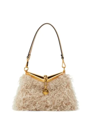 Etro   Small Vela faux fur shoulder bag 