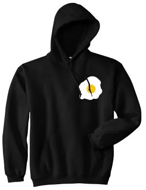 Fried Egg Breakfast Chest Mens Pullover Hoodie