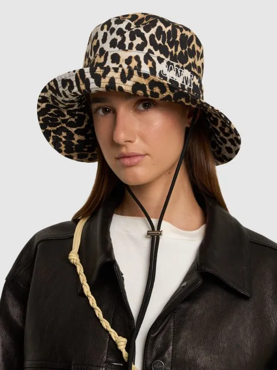 GANNI   Fisherman printed bucket hat 