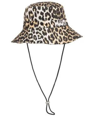 GANNI   Fisherman printed bucket hat 