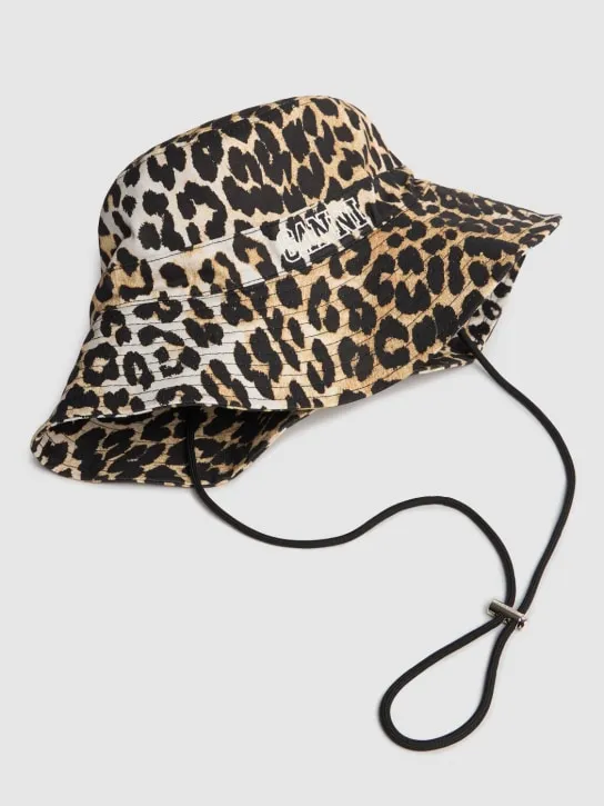 GANNI   Fisherman printed bucket hat 