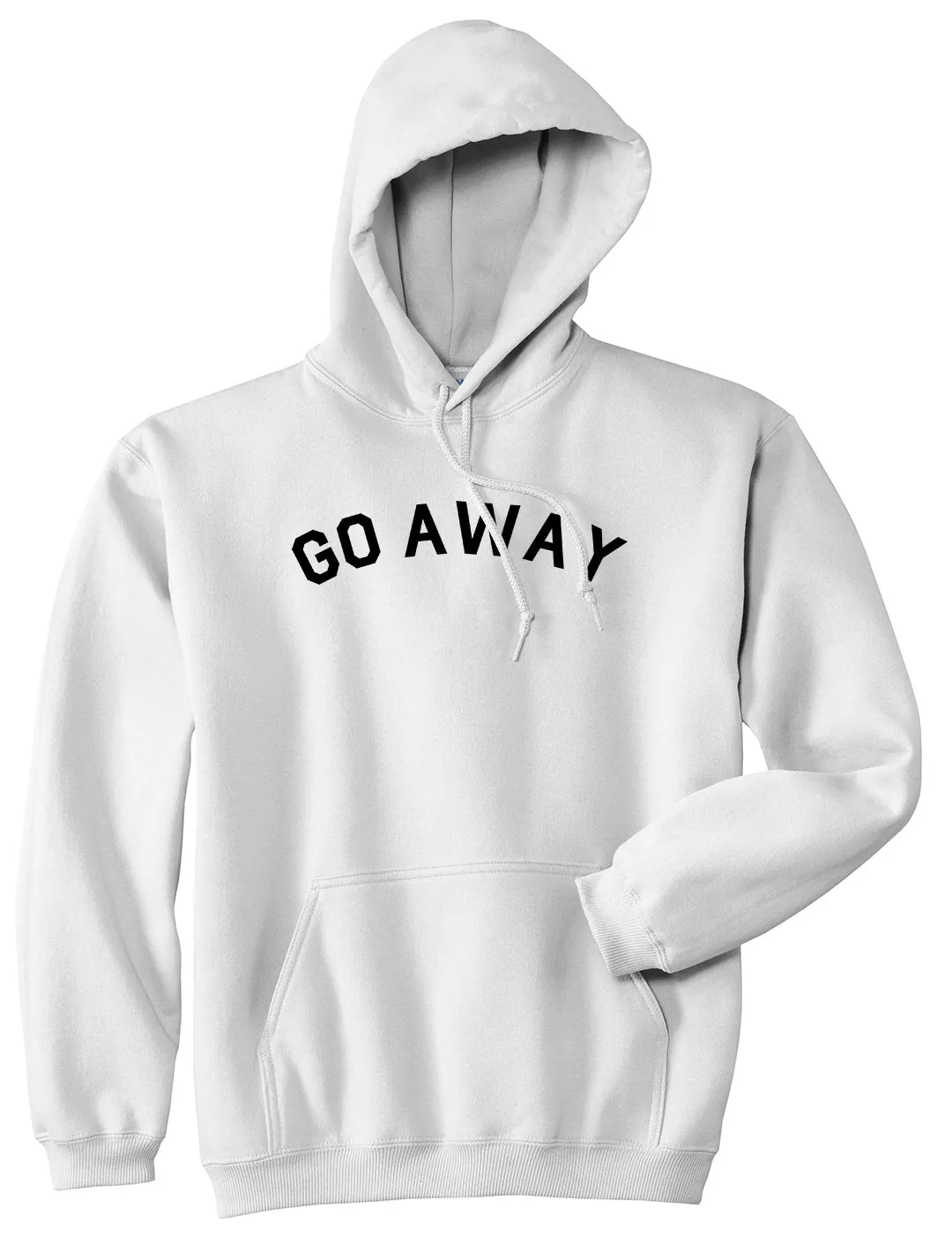 Go Away Mens Pullover Hoodie
