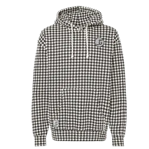 Houndstooth Pullover Hoodie – Signature Series Embroidered