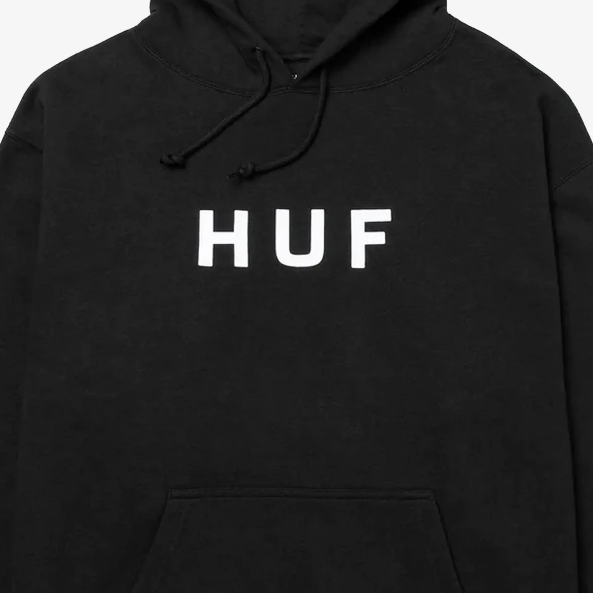 HUF | ESSENTIALS TT HOODIE  { BLACK