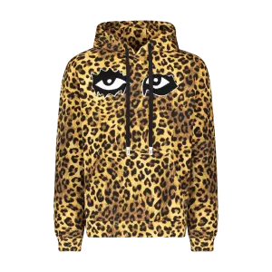 ICONIC EYES ANIMAL HOODIE LEOPARD