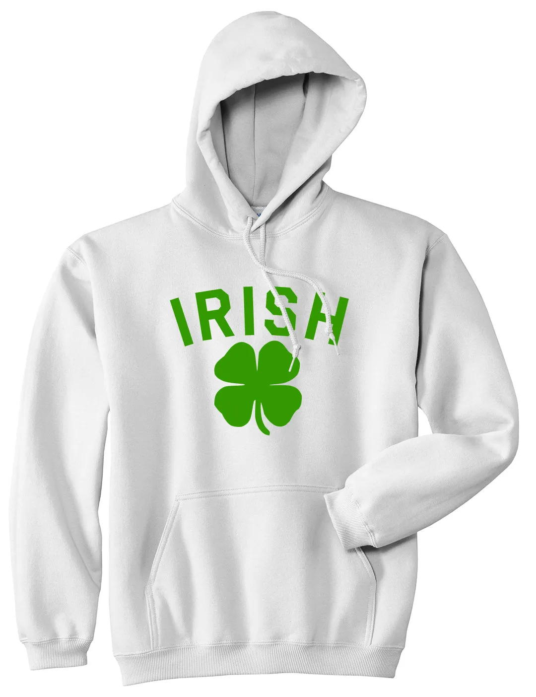 Irish Four Leaf Clover St Patricks Day Mens Pullover Hoodie