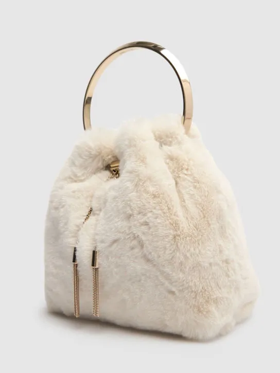 Jimmy Choo   Bon Bon faux fur top handle 