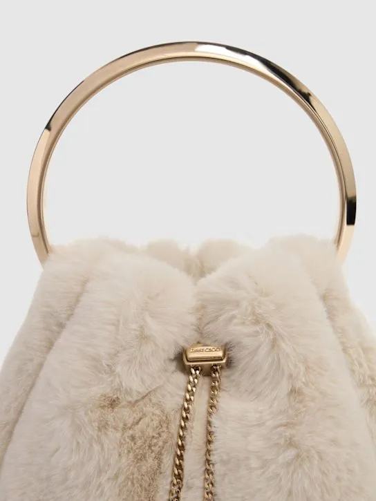 Jimmy Choo   Bon Bon faux fur top handle 