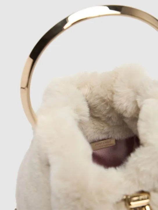 Jimmy Choo   Bon Bon faux fur top handle 