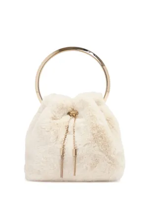 Jimmy Choo   Bon Bon faux fur top handle 