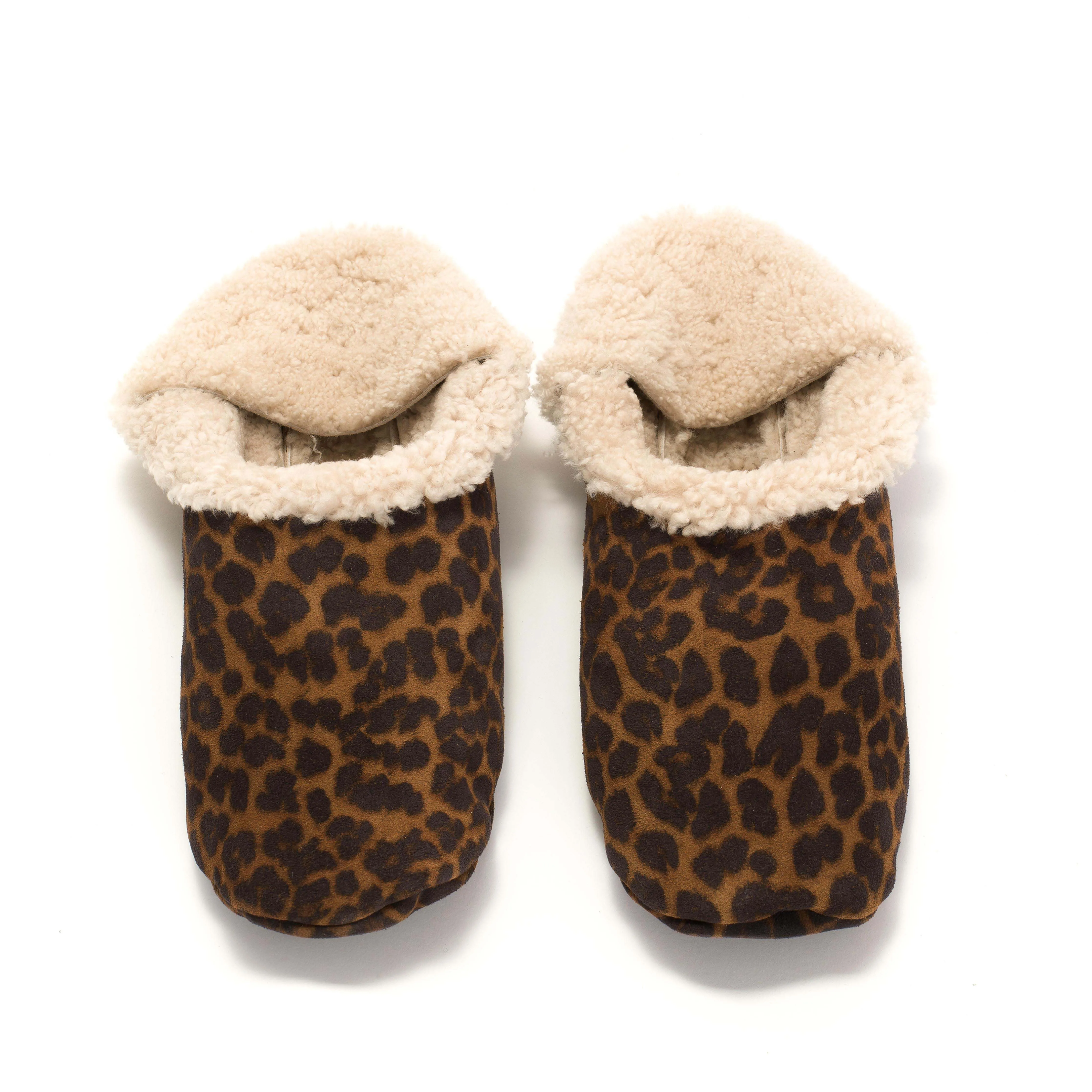 Lambiees shearling Calf suede print Leopard