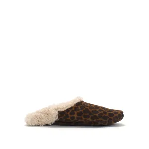 Lambiees shearling Calf suede print Leopard