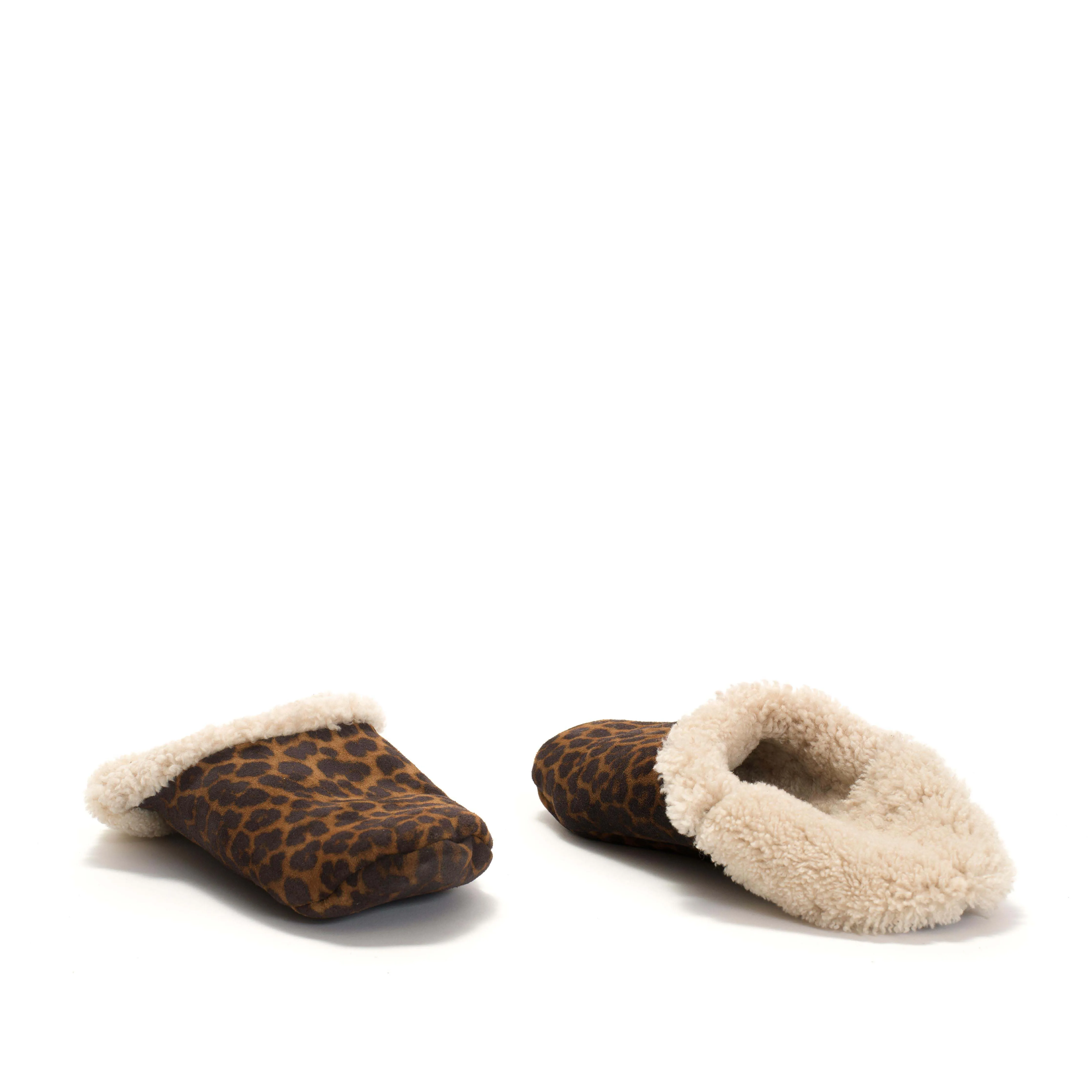 Lambiees shearling Calf suede print Leopard